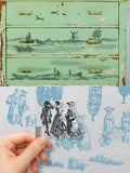 Rural Scenes Decor Stamps